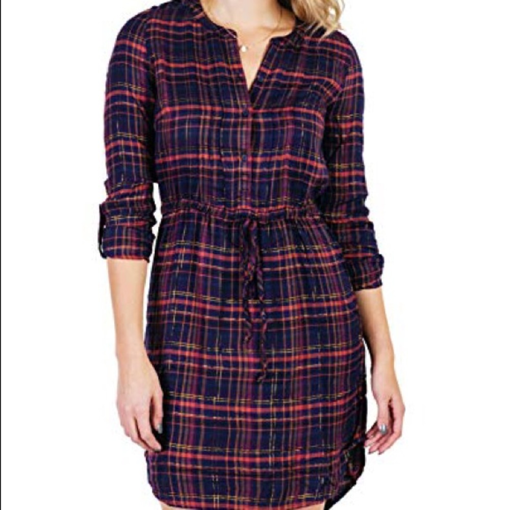 Lucky Brand Girlfriend Plaid Tunic Dress